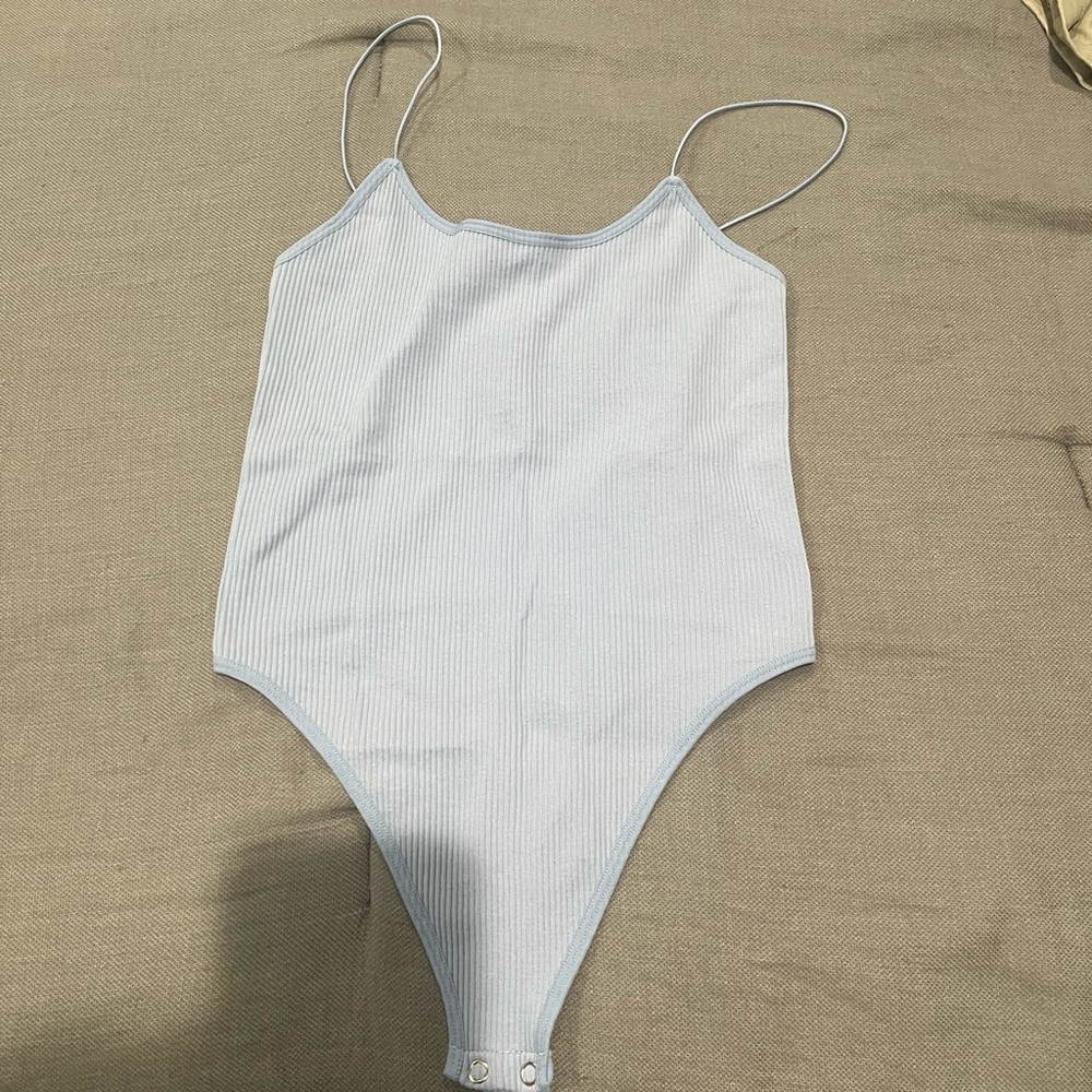 Blue seemless bodysuit